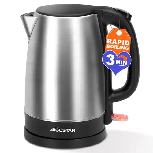 Aigostar Wasserkocher Edelstahl 1,7 L