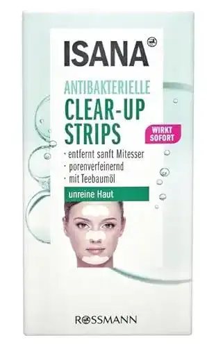 ISANA Clean + Care Clear-Up Strips zur Mitesserentfernung