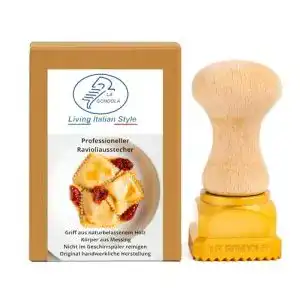 Ravioli Former La Gondola Stempel quadratisch gewellt 45x45mm