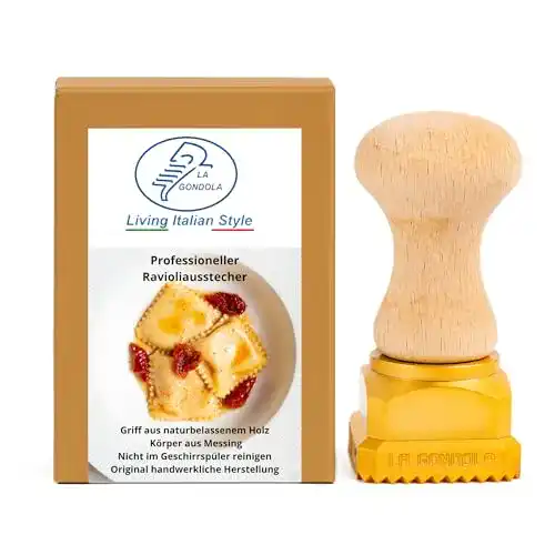 Ravioli Former La Gondola Stempel quadratisch gewellt 45x45mm