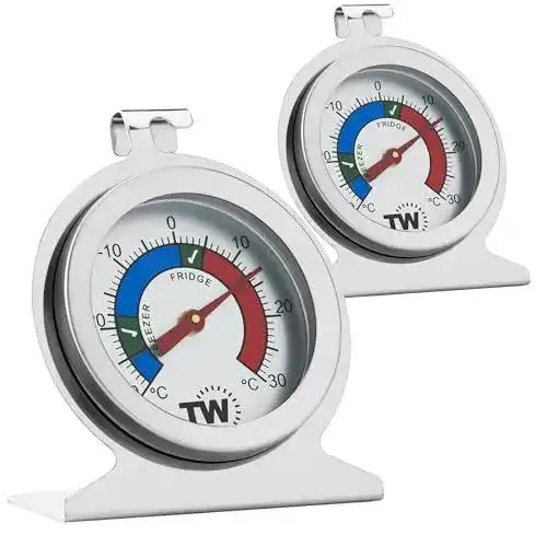 Kühlschrankthermometer im Doppelpack zur Temperaturüberwachung