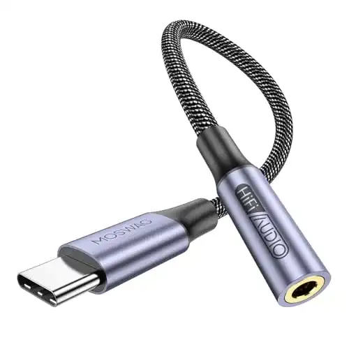 USB-C auf 3,5mm Klinkenadapter von MOSWAG