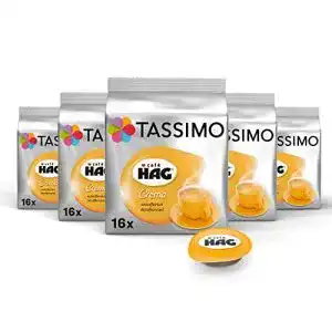 Kaffeekapseln Tassimo Café HAG, 80 Stück im 5er Pack