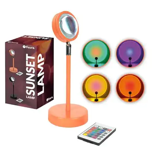 Sunset-Lampe Fisura mit 16 Farben und USB-Kabel