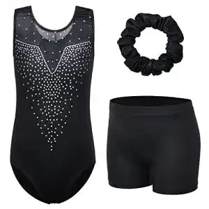 Turnanzug Znyune Kinder Gymnastik Trikot 3er Set für Mädchen