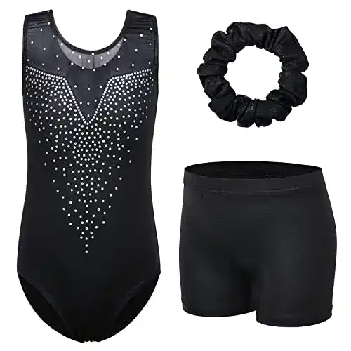 Turnanzug Znyune Kinder Gymnastik Trikot 3er Set für Mädchen