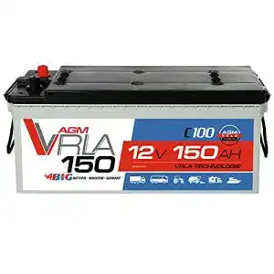 AGM-Batterie 150Ah für Solaranlagen, Wohnmobile und Boote 12V