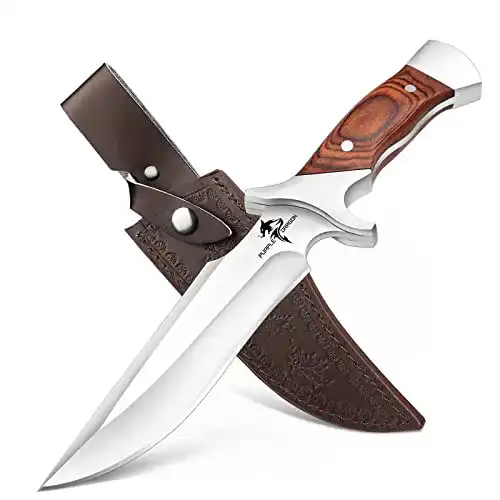 Outdoormesser Purple Dragon Survival mit feststehender Klinge