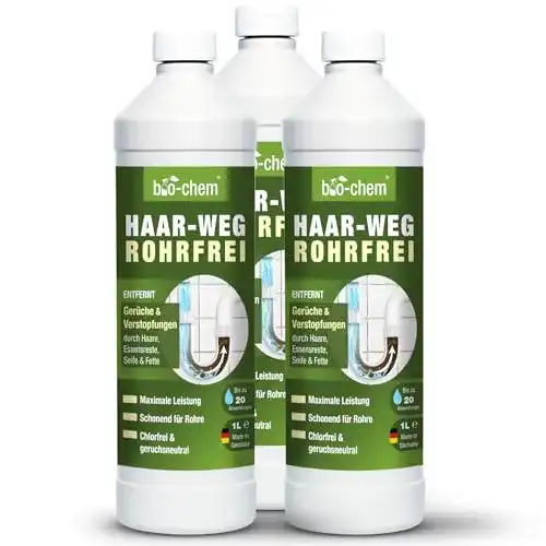 Bio-Abflussreiniger bio-chem Haar-Weg für effektive Rohrreinigung