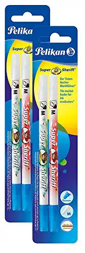 Pelikan 258M/2/B Tintenkiller mit Löschspitze M, 2 Stück