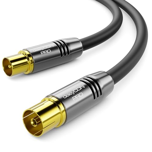 Koaxialkabel Deleycon 10m für 4K und HDTV Empfang