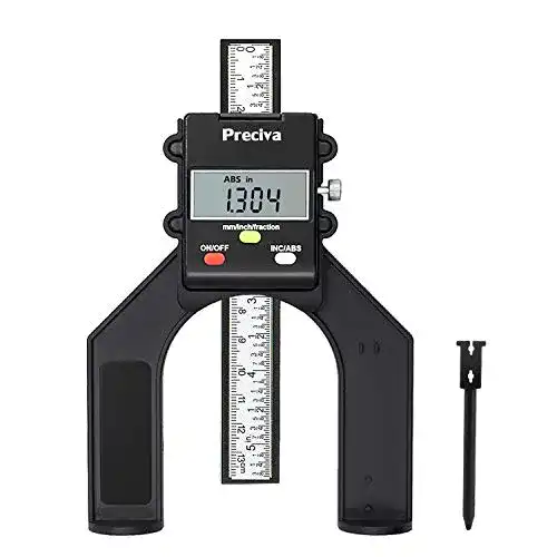 Tiefenmesser Preciva Digitaler Höhenmesser 80 mm mit LCD-Display