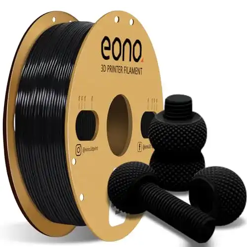 Eono PETG Filament 1,75 mm für 3D-Drucker, 1 kg schwarz