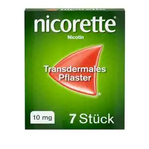 Nikotinpflaster Nicorette mit 10 mg Nikotin zur Unterstützung bei der Raucherentwöhnung