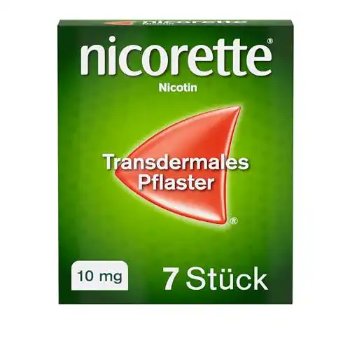 Nikotinpflaster Nicorette mit 10 mg Nikotin zur Unterstützung bei der Raucherentwöhnung