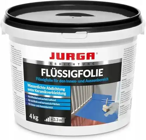 Flüssigfolie Jurga für Bad und Dusche, 4 kg, 3,3 m², Dichtfolie