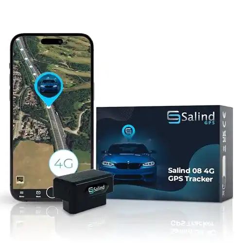 GPS-Tracker für Auto Salind 4G OBD Echtzeitortung und Fahrtenbuch