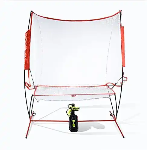 Tennisballmaschine Teknigoo mit Netz für Selbsttraining