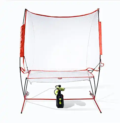 Tennisballmaschine Teknigoo mit Netz für Selbsttraining