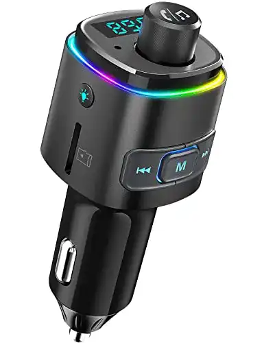 NULAXY FM Transmitter für Auto mit Bluetooth 5.0 und USB-Ladefunktion