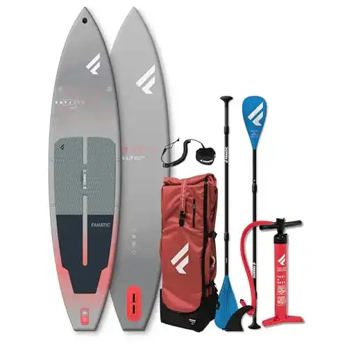 Fanatic Ray Air SLT 11,6 SUP 2025 in Grau/Rot mit Pure Paddel