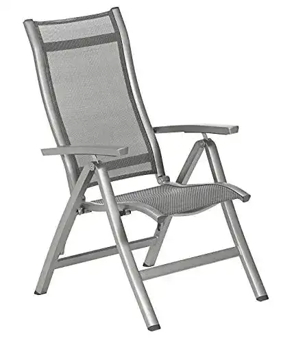Alu Gartenstühle Dehner Klappsessel Chicago 110 x 63.5 x 67.5 cm