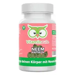 Neem Pulver Kapseln 400 mg 4:1 Extrakt – Bioaktiv und Vegan