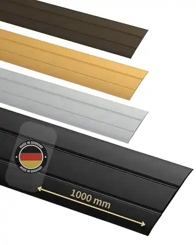Türschwelle Gedotec selbstklebendes Übergangsprofil in Schwarz, 1000 mm Alu