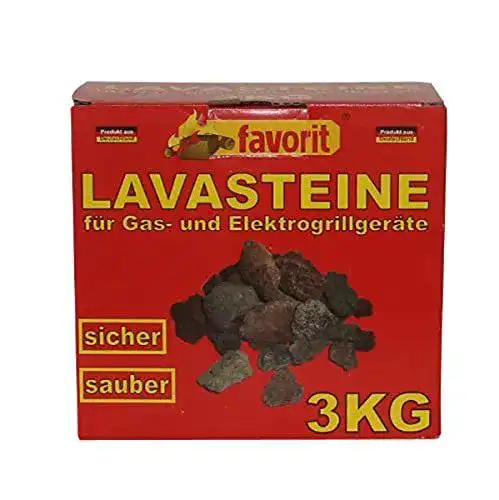 Lavasteine Favorit 3050 für Gas- und Elektrogrill, 3 kg Nachfüllpack