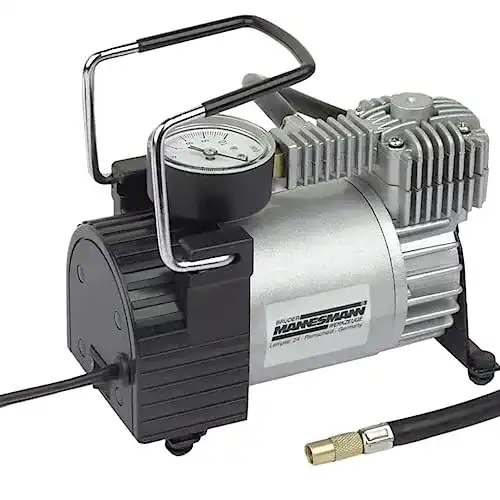 12V Mini-Kompressor von Brüder Mannesmann im Aluminium-Design