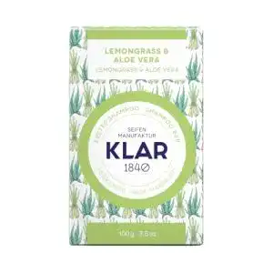 Klar-Seife festes Shampoo Lemongrass und Aloe Vera 100g für fettiges Haar
