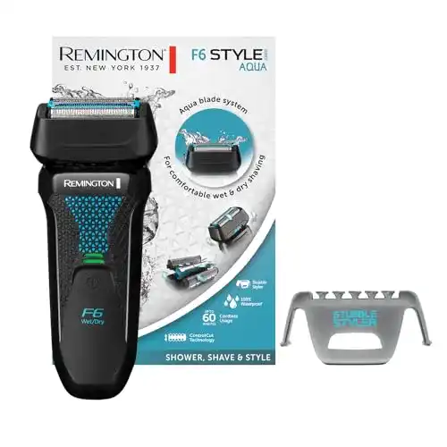 Remington Rasierer Herren Elektrisch F6 Aqua Nass- und Trockenrasur