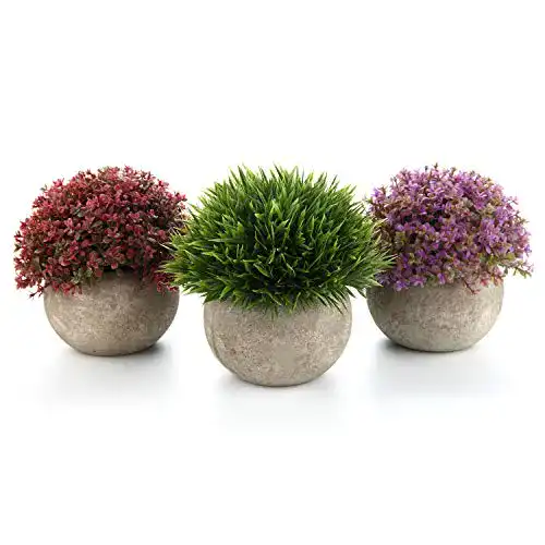 Kunstpflanzen T4U Künstliche Blumen und Bonsai für Dekoration