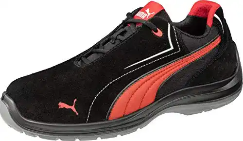 Puma Sicherheitsschuhe Touring Black Suede Low S3 ESD SRC