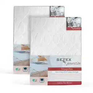 Matratzenschoner wasserdicht Setex Matratzenauflage 2er Set 70×90 cm
