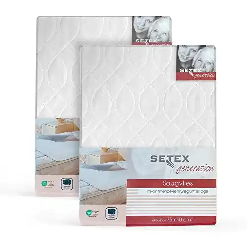 Matratzenschoner wasserdicht Setex Matratzenauflage 2er Set 70×90 cm