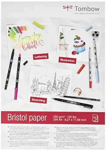 Marker-Papier Tombow PB-MARK Zeichenblock Bristol DIN A4 250 g/m²