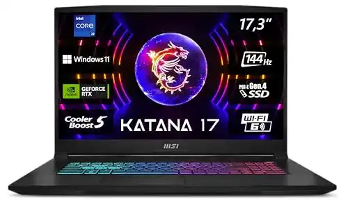 MSI Katana 17 B13VGK-671 Gaming Laptop 17 Zoll mit Intel Core i9