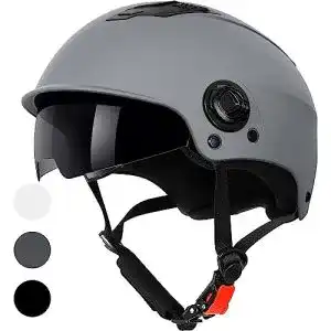 Skaterhelm Westt Scooter Helm für Herren und Damen mit Sonnenvisier