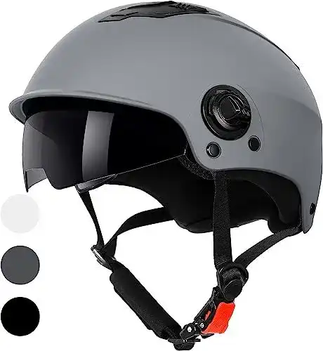 Skaterhelm Westt Scooter Helm für Herren und Damen mit Sonnenvisier