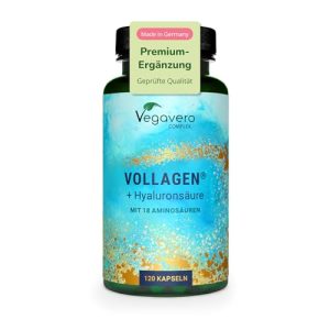 Vegavero vegane Kollagen Kapseln hochdosiert für Haut und Schönheit