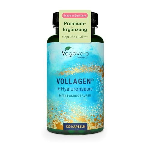 Vegavero vegane Kollagen Kapseln hochdosiert für Haut und Schönheit