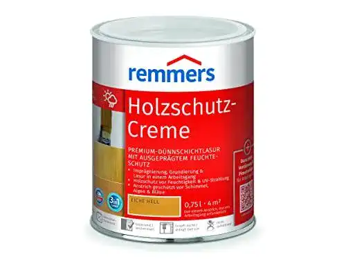 Remmers Holzschutz-Creme 3in1 Eiche hell 0,75 Liter für Außenbereich