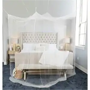 Moskitonetz für Doppelbett 210x210x220 cm mit 8 Aufhängepunkten