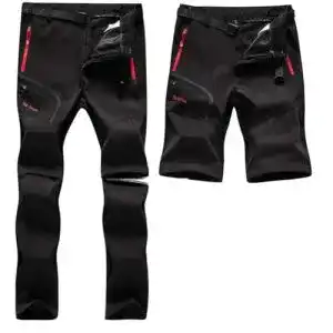Sanmio Herren Wanderhose Zip Off – Atmungsaktive Kletterhose für Outdoor