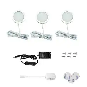 Vlio LED Schrankbeleuchtung 3er Set mit warmweißer Unterbauleuchte