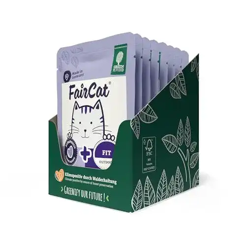 Katzenfutter ohne Zucker und Getreide von Green Petfood FairCat Fit