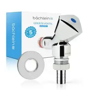 Eckventil Bächlein Universal Geräteventil selbstdichtend für Maschinenanschlüsse