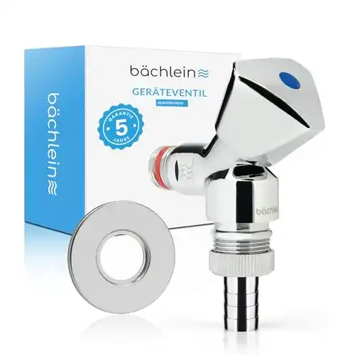 Eckventil Bächlein Universal Geräteventil selbstdichtend für Maschinenanschlüsse