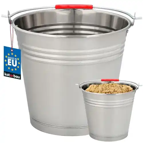 10 Liter Edelstahl Eimer von Kotarbau für Lebensmittel und Getränke